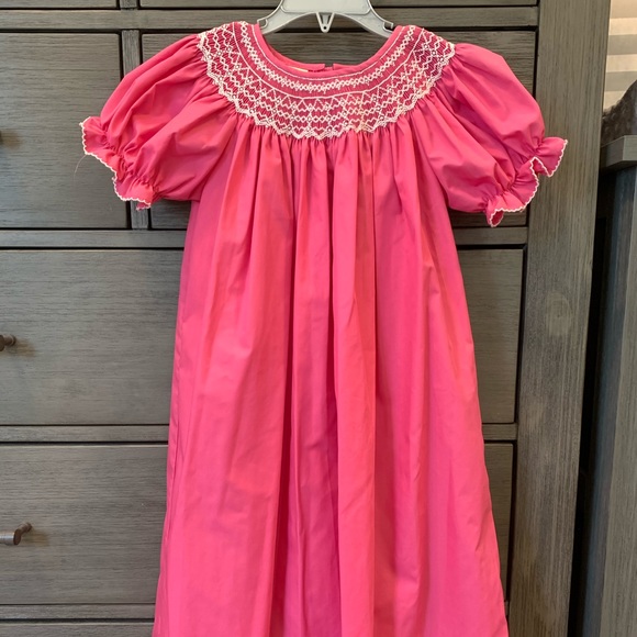 Le’ Za Me Other - Le’ Za Me Smocked Dresses Hot Pink